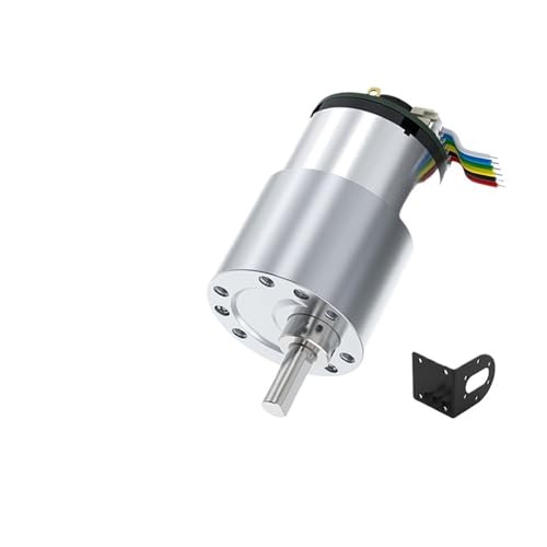 37-520Getriebemotor 12V DC-Untersetzungsmotor mit Hall-Encoder-Drehzahlmessung Roboter mit großem Drehmoment Gebürsteter Motor Metallzähne(60RPM,12V Bracket Motor) von YVAAASIYC