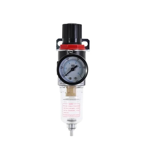AFR2000 G1/4 Pneumatischer Luftfilterregler mit Manometer/Durchflussregelventil/Luftkompressor-Ablass/Geschwindigkeitsregler(AFR-2000 w PC-10MM) von YVAAASIYC