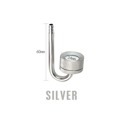 Aquarium CO2 Zerstäuber Tank Steuerung Wasser Magnet Regler System Diffusor Zubehör for(1PCS silvery) von YVAAASIYC
