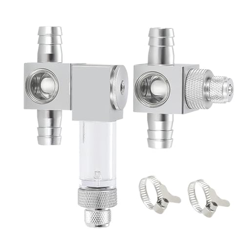 Aquarium DIY CO2 Diffusor Externe Zerstäuber Aluminium Legierung Generator Regler Zubehör(W05-05-12A) von YVAAASIYC