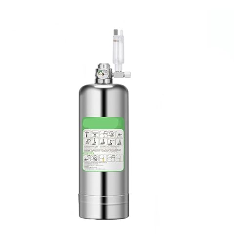 Aquarium DIY CO2-Generator-System-Kit Edelstahl CO2-Zylinder-Generator-System Kohlendioxid-Reaktor-Kit for Pflanzenfische(2L) von YVAAASIYC