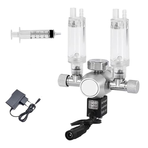 Aquarium DIY CO2-Reduzierventil Doppelter Ausgang Blasenmesser Tanksteuerung CO2-Regler Reduzierventil(W21.8) von YVAAASIYC