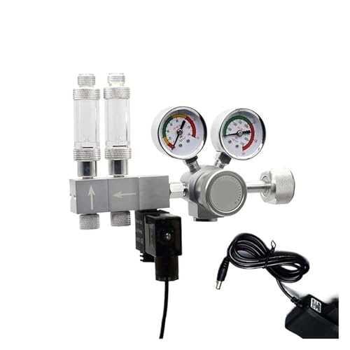 Aquarium DIY CO2-Regler Magnetventil Blasenzähler CO2 bipolare Regulierung Reduzierventil(K303C,AC100-240V-G5-8) von YVAAASIYC
