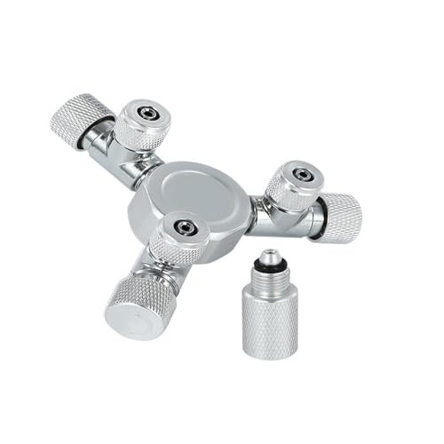 Aquarium Mehrkanal-CO2-Splitter-Verteiler Metall CO2-Regler Generator Zubehör CO2-Splitter 2-6 Kanäle(W02-02) von YVAAASIYC
