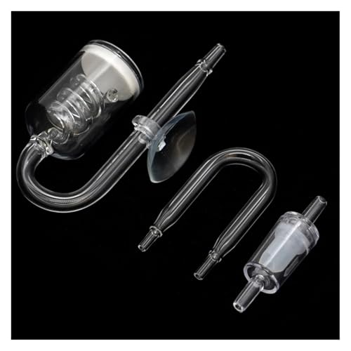 CO2 Diffusor Aquarium Glas Spirale Kohlendioxid Zerstäuber mit Saugnapf for Zubehör(Type B) von YVAAASIYC