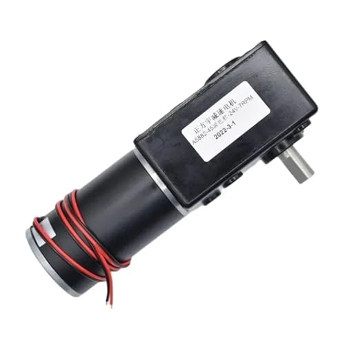 DC12V 24V Getriebemotor mit starkem Drehmoment Metall-Turbo-Schneckengetriebemotor Umgekehrter, selbstsperrender Schnecken-DC-Getriebemotor mit niedriger Geschwindigkeit(Motor x Bracket,24V 7 RPM) von YVAAASIYC