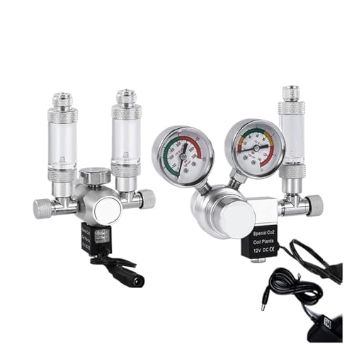 DIY Aquarium CO2-Regler Magnetventil Blase Meter Pflanze Wasser Gras TankCO2 Reaktionskontrollsystem Reduzierventil(R106-100-240V,M22) von YVAAASIYC