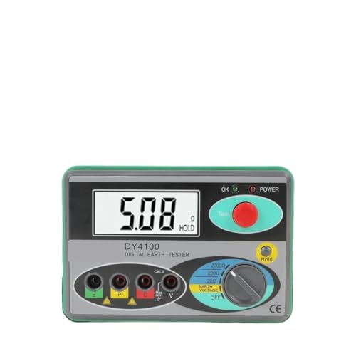 Digitales Erdungswiderstandsmessgerät Meg-Ohmmeter 0-2000 Ohm Instrumente Inspektion Elektriker Widerstandstester DY4100 Digitales Erdungswiderstandsmessgerät Meg-Ohmmeter 0-2000 Ohm Instrumente Inspektion Elektriker Widerstandstester DY4100 von YVAAASIYC