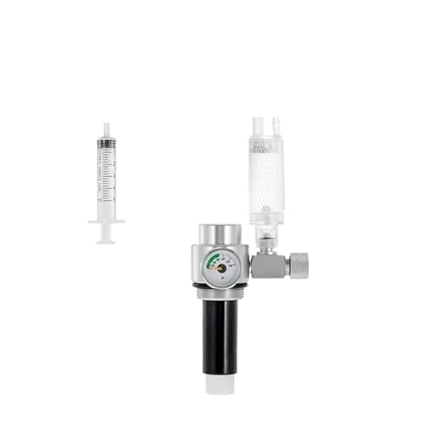 Dreifach-Filterelement, Edelstahlventil, Regelventil for DIY-Aquarium, 1 l/2 l CO2-Stahlzylinder-Generator-Set(R10 Single NO Plug) von YVAAASIYC