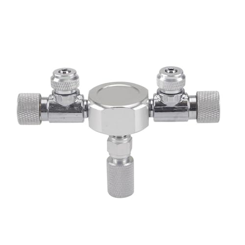 Edelstahl-Mehrkanal-Aquarium-CO2-Abscheider-Verteiler-Rückschlagventil-Aquarium-CO2-Generator CO2-Regler-Zubehör(W02-02) von YVAAASIYC