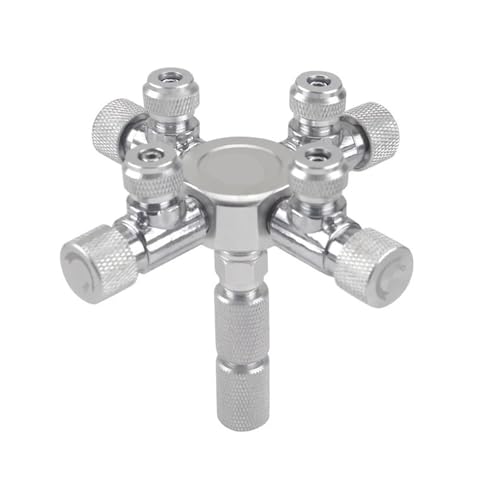 Edelstahl-Mehrkanal-Aquarium-CO2-Abscheider-Verteiler-Rückschlagventil-Aquarium-CO2-Generator CO2-Regler-Zubehör(W02-04) von YVAAASIYC