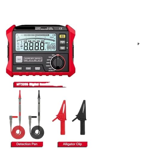 HT5203/HT5205 1000 V Isolationswiderstandstester Erdungswiderstandstester Digitales Megohmmeter(HT5203) von YVAAASIYC
