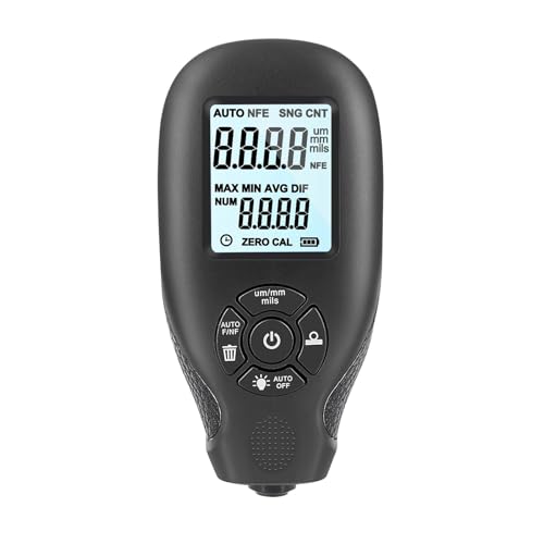 HW-300 Beschichtungsdickenmessgerät 0-2000UM Autolackfilmdickenprüfgerät Autobeschichtungsmesswerkzeuge Autolack-DFT-Messgerät(HW300 black) von YVAAASIYC