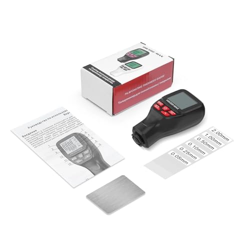 HW300-MAX Dickenmessgerät 0-2000UM Auto-Beschichtungsdickenmessgerät LCD-Autolackfilmtester DFT-Messgerät Autos Messwerkzeuge(Black) von YVAAASIYC
