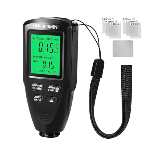 HW300MINI Digital Dickenmessgerät Tester Auto Autolack Messgerät Lackschicht Werkzeug(Black) von YVAAASIYC