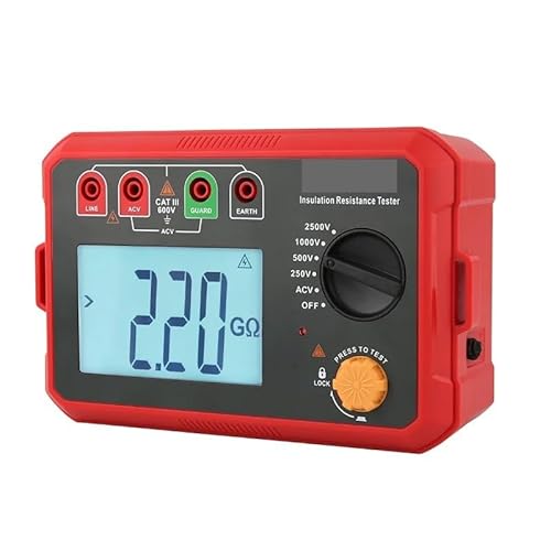 Isolationswiderstandstester UT501C UT502C 1000 V 2500 Digitales Megohmmeter 5GΩ Hochspannungsmotorkabel Ohm Megommeter(UT502C) von YVAAASIYC