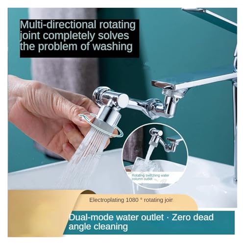 Neu Wasserhahn Sprinkler Anti-Splash Kopf Rotierenden Mechanischen Arm(Upgrade) von YVAAASIYC