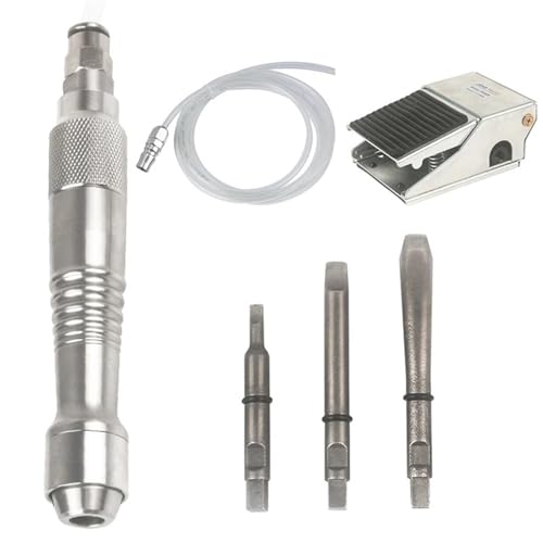 Pneumatische Schaufel Luftmeißel Kommerzielle Carving Vibrierende Schaufeln Meißel Micro Air Flux Chipper(Set 2) von YVAAASIYC