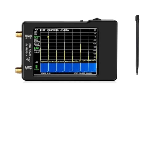 Verbesserter tragbarer kleiner Spektrumanalysator TinySA 2,8" Display 100kHz bis 960MHz mit ESD-Schutz Version V0.3.1_E von YVAAASIYC