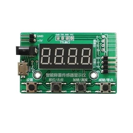 YVAAASIYC Wägezelle AD Gewicht Drucksensor AD-Modul mit Display 24-Bit Waage Elektronische(with HX711) von YVAAASIYC