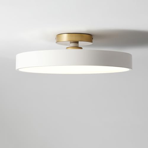 YVAMNAD Halbeinbau-Kreis-Deckenleuchte, 3-farbig Dimmbare LED-Deckenleuchte, Moderne, Minimalistische Metall-Deckenleuchte Für Balkon, Wohnzimmer, Schlafzimmer, Deckenbeleuchtung Mit Acryl-Lampenschir YVAMNAD Halbeinbau-Kreis-Deckenleuchte, 3-farbig Dimmbare LED-Deckenleuchte, Moderne, Minimalistische Metall-Deckenleuchte Für Balkon, Wohnzimmer, Schlafzimmer, Deckenbeleuchtung Mit Acryl-Lampenschir von YVAMNAD