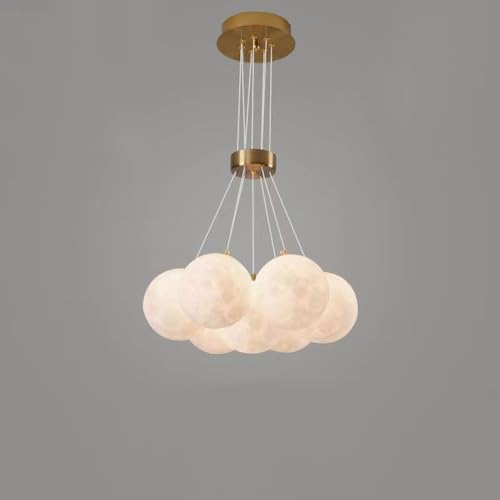 YVAMNAD Pendelleuchten, 7 Leuchten, Moderne Decken-Pendelleuchten Mit Kugel-Glas-Pendellampen, Mid-Century-Deckenleuchte, Verstellbare Industrielle Bauernhaus-Küchen-Bubble-Hänge-Pendelleuchte YVAMNAD Pendelleuchten, 7 Leuchten, Moderne Decken-Pendelleuchten Mit Kugel-Glas-Pendellampen, Mid-Century-Deckenleuchte, Verstellbare Industrielle Bauernhaus-Küchen-Bubble-Hänge-Pendelleuchte von YVAMNAD