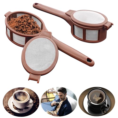 Kaffeefilter Teesieb Teefilter Größe 2 4 6 für Losen Tee Sieb Kaffeefilterhalter Camping Filter Filterkaffee Wiederverwendbar, 2 Stück Kaffeefilter Teesieb Teefilter Größe 2 4 6 für Losen Tee Sieb Kaffeefilterhalter Camping Filter Filterkaffee Wiederverwendbar, 2 Stück von YVIFEVG