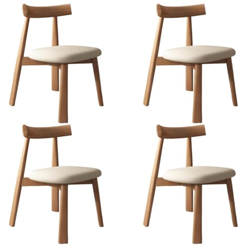 YVYKFZD Esszimmerstühle aus Massivholz, Esszimmerstuhl aus der Mitte des Jahrhunderts, Küchenstuhl ohne Armlehnen, Küchenstühle mit Lederpolsterung, für Studiobüros(Light Khaki+Light Walnut,4PCS) YVYKFZD Esszimmerstühle aus Massivholz, Esszimmerstuhl aus der Mitte des Jahrhunderts, Küchenstuhl ohne Armlehnen, Küchenstühle mit Lederpolsterung, für Studiobüros(Light Khaki+Light Walnut,4PCS) von YVYKFZD