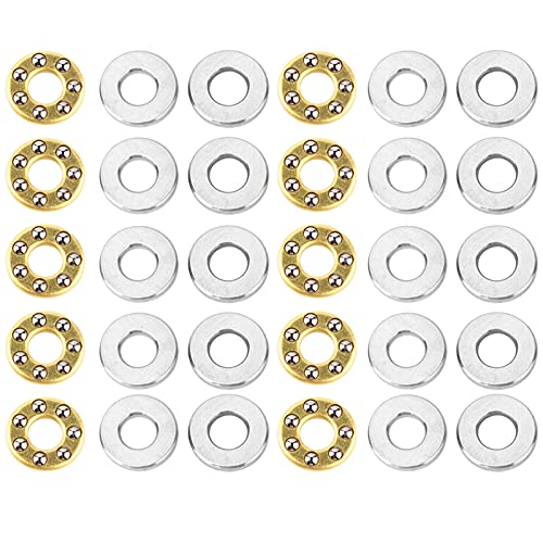Miniatur-Druckkugellager mit Unterlegscheiben 3x8x3.5mm - 10 Stück von YWBL-WH