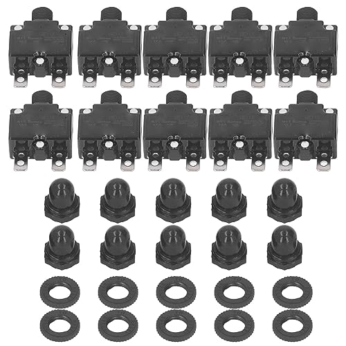 15A Automatische Reset-Relais-Sicherung, Leistungsschalter-Überlastschutz mit thermischem Schutz, für Pumpe und Kompressor, zur Sicherung von Anlagen mit thermischem Schutz 15A Automatische Reset-Relais-Sicherung, Leistungsschalter-Überlastschutz mit thermischem Schutz, für Pumpe und Kompressor, zur Sicherung von Anlagen mit thermischem Schutz von YWBL-WH