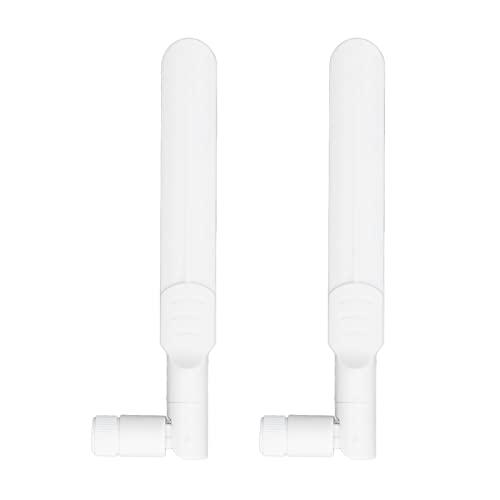 2 Stück Omnidirektionale Antenne 2,4 G 5,8 G Dual Band Faltbare Antenne für WLAN-Router(Weiß) von YWBL-WH