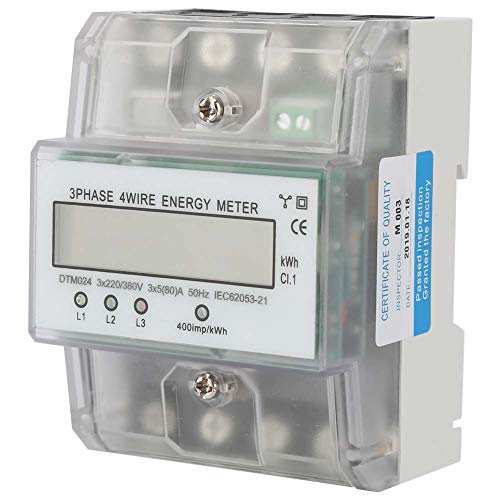 220/380 V 5-80 A Leistungsmesser Energieverbrauch Digital Electric 3 Phase 4P KWh Meter DTM024 mit LCD von YWBL-WH