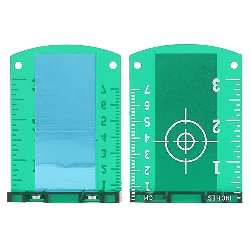 2PCS Magnetische Boden-Zielplattenkarte mit Ständer für Ausrichtungs-Laserlinienebene, Kreuzungslaser von YWBL-WH