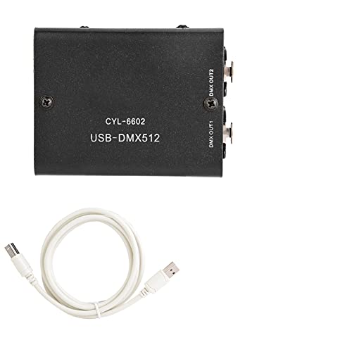 512-Kanal-USB-zu-DMX-DMX512-Bühnenlicht-Controller, RGB-DMX-Controller, Beleuchtungs-Dimmer-Controller von YWBL-WH