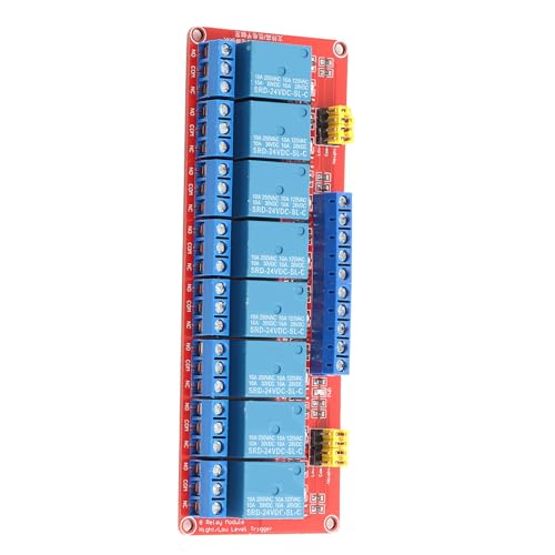 24V 8-Kanal Relais-Modul mit Optokoppler-Isolierung High/Low Trigger für Automatisierungstechnik Steuerung von YWBL-WH