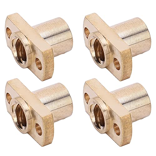 8 Mm Trapezmutter, 4 Stück Trapezmutter, Mutter Trapezschraube 3D-Druckerteile T8 Messing H-Flansch Hardware-Befestigungselemente 3D, Linearbewegungs-Leitschrauben 8 Mm Trapezmutter, 4 Stück Trapezmutter, Mutter Trapezschraube 3D-Druckerteile T8 Messing H-Flansch Hardware-Befestigungselemente 3D, Linearbewegungs-Leitschrauben von YWBL-WH