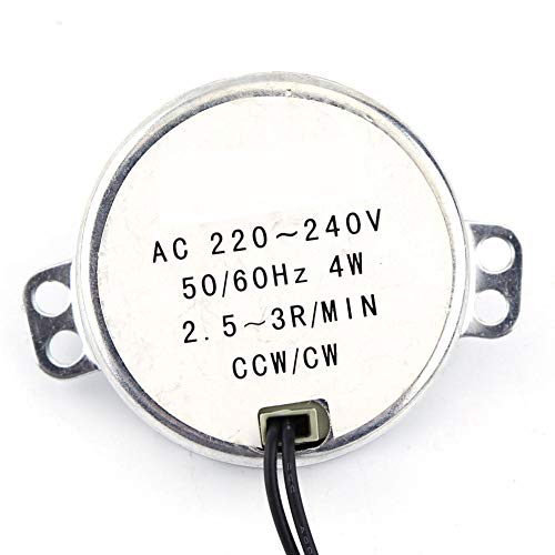 AC Synchronmotor 220V-240V CW/CCW 2.5-3RPM Getriebemotor 4W Elektromotor von YWBL-WH