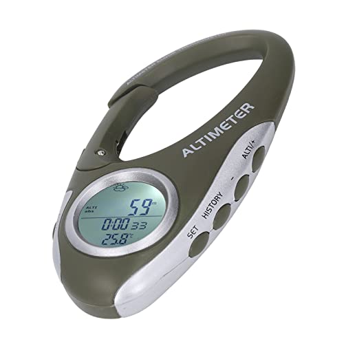 AMTAST Digitales Barometer, Höhenmesser, Multifunktions-Thermometer, Metrischer Höhenmesser mit Hintergrundbeleuchtung für Klettern, Camping, Outdoor-Sportarten AMTAST Digitales Barometer, Höhenmesser, Multifunktions-Thermometer, Metrischer Höhenmesser mit Hintergrundbeleuchtung für Klettern, Camping, Outdoor-Sportarten von YWBL-WH