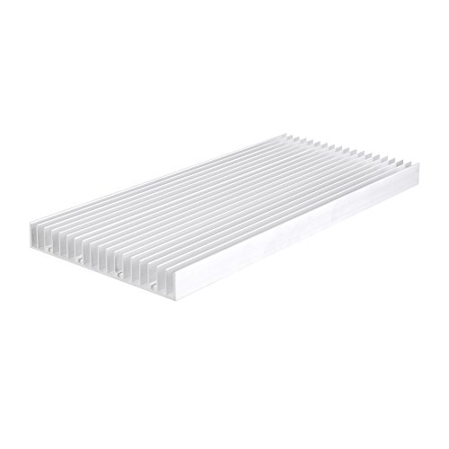 Aluminium Kühlkörper für LED-Leuchten für 8 Stück 3W LEDs oder 20 Stück 1W LEDs, 300x140x20mm von YWBL-WH