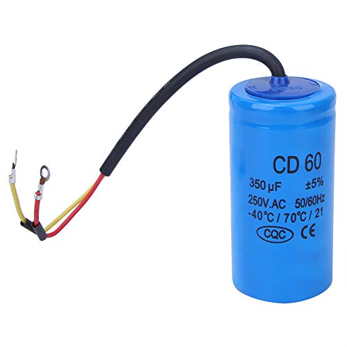 CD60 Kondensator 350uf Anlaufkondensator Startkondensator Motorbetriebskondensator mit Kabel AC 250V von YWBL-WH