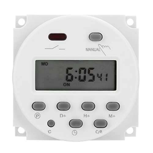 12 Volt zeitschaltuhr Auto CN101A DC 12V LCD-Mikrocomputer-Steuerungs-Power-Timer Schalter 20V-240V/50Hz-60Hz von YWBL-WH