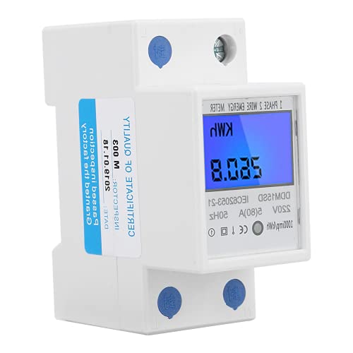 Elektronische Energiezähler KWh Meter 5-80A DDM15SD LCD Digitalanzeige Einphasig KWh Meter von YWBL-WH