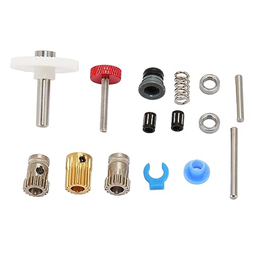 Extruder Dual Gear Hardware Kit, 15-teiliges Extruder Dual Gear Kit, Legierter Stahl für Voron 0.1 2.4 PRUSA Bowden Sherpa Extruder, 3D-Drucker Extruder von YWBL-WH