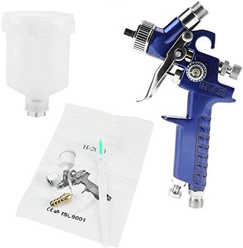 H-2000A Spritzpistole 0,8/1,0 mm Düse 125 ml Mini Pneumatische Spray Gun Für Autolack Reparatur(H-2000A 1.0mm) von YWBL-WH