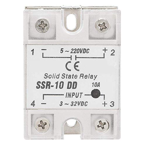 Halbleiterrelais 10A DC-DC SSR-Relaismodul 5V-220V DC-Steuerung 5-25mA Halbleiterrelais 10A DC-DC SSR-Relaismodul 5V-220V DC-Steuerung 5-25mA von YWBL-WH