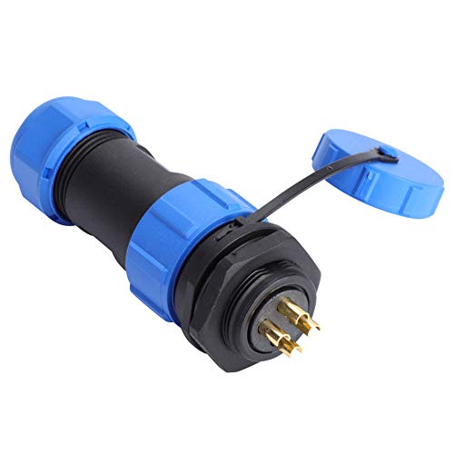 Luftfahrtstecker SP21 IP68 Aviation Steckdose Wasserdicht 500V 30A Lautsprecher-Anschlussstecker 4 Polig,Konverter von YWBL-WH