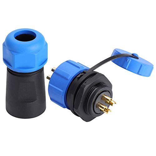SP21 Luftfahrtstecker, 4-Polig, IP68 Wasserdicht, 500V 30A, Aviation Steckdose mit Konverter von YWBL-WH