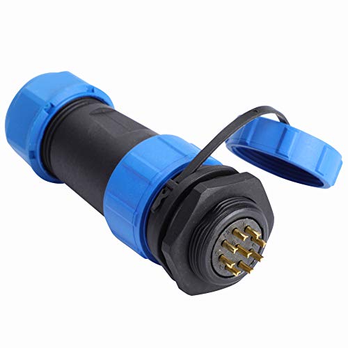 YWBL-WH Luftfahrtstecker SP21 IP68 Aviation Steckdose Wasserdicht 500V 30A Lautsprecher-Anschlussstecker 9 Polig,Steckdosen, Konverter von YWBL-WH