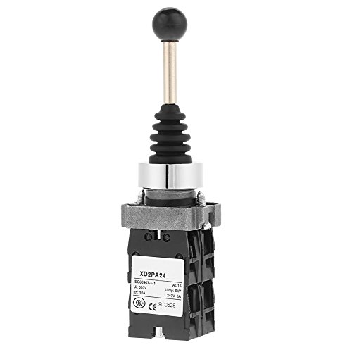 Joystick-Schalter 4-Feder-Joystick-Steuerelement Ersatz Schwarz Ui: 600V Uimp: 6kV Ith: 10A von YWBL-WH