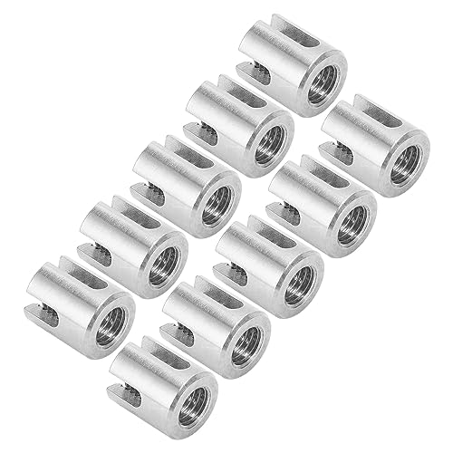 Kreuzkabelklemme, 10 Stück Drahtseilklemmen, Edelstahl-Drahtgeländerklemme, Drahtseil-Kreuzklemmenverschluss für den Innen- und Außenbereich (M12 5mm) von YWBL-WH